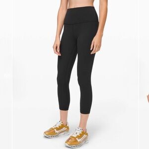 lululemon Align HR Crop 23" Black W6BGJS Size 12 New NWT